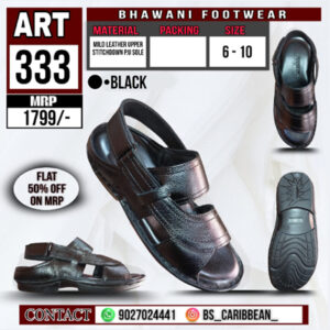 Men Casual Sandal  (Black )